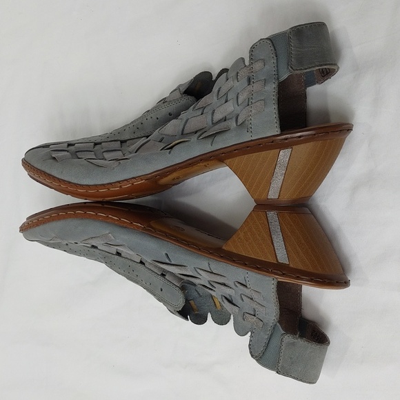 Reiker Women's Sina 78 Antistress Slingback Sandals EU 41 US 10-10.5 Blue/ Grey - Picture 13 of 16